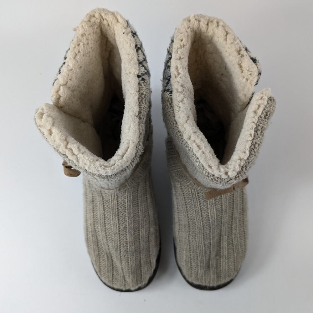 Muk Luks Womens Size 9 Slipper Boots Cozy Essentials Reliable Milwaukee Faux Fur - Picture 9 of 15